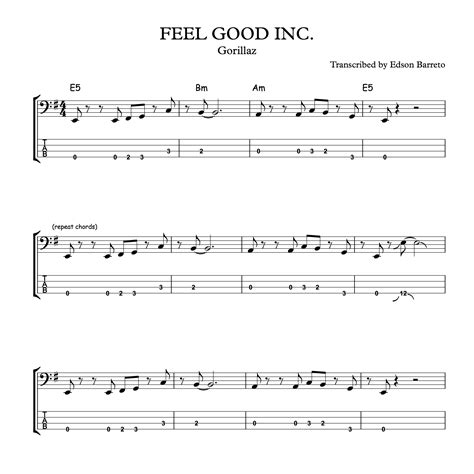 feel good inc chords